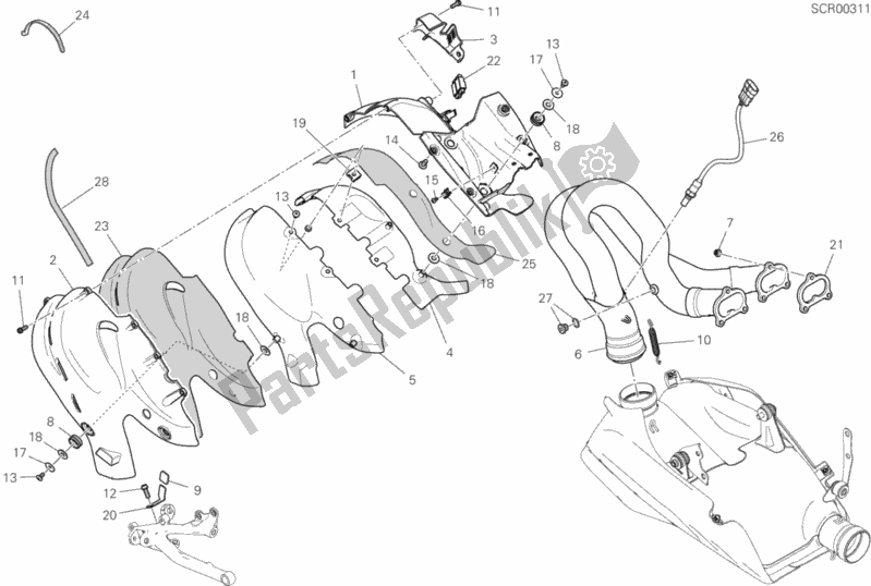 All parts for the 31b - Exhaust System of the Ducati Superbike Panigale V4 S Brasil 1100 2020